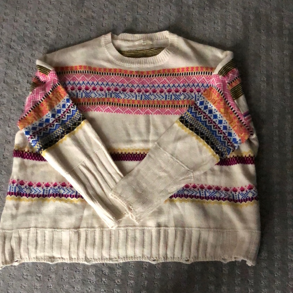 Super cute Faire Isle patterned sweater